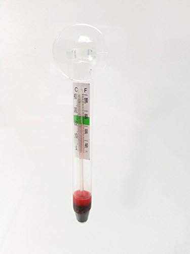 AquaOne Thermometer mit Saugnapf für Süß & Meerwasser geeignet WDJ-02 Temperatur Thermostat Aquarium