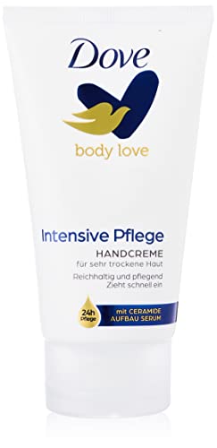 Dove Handcreme Intensiv mit PflegeDUO (intensive Feuchtigkeit und Tiefenpflege) speziell für sehr trockene Hände, 75ml (1er Pack)