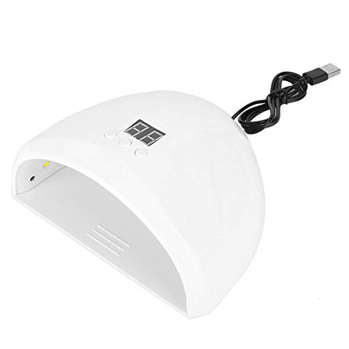 Uxsiya Nagelhärtemaschinentrockner Intelligenter LED-Nageltrockner Langlebig für Nagelliebhaber für den Haushalt für Frauen für den täglichen Gebrauch(White)