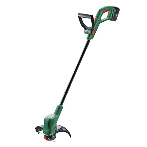 Bosch Home and Garden 06008C1A03 Bosch Rasentrimmer EasyGrassCut 18V-230 (1x Akku 2,0 Ah, 18 Volt System, Schnittkreisdurchmesser: 23 cm, im Karton) Classic Green