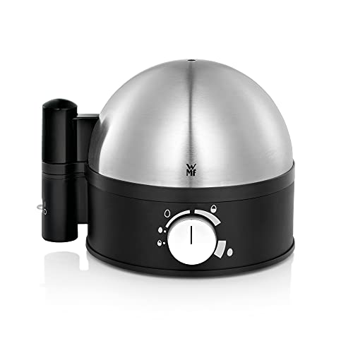 WMF Stelio Eierkocher Edelstahl, Eierkocher 1 Ei -7 Eier, 38 Watt, Härtegradeinstellung, Fortkochstufe, Messbecher mit Eipick
