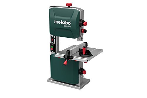 Metabo Bandsäge BAS 261 Precision (619008000) Karton, Abmessungen: 530 x 470 x 840 mm, Auflagefläche: 328 x 335 mm, Arbeitshöhe ohne Untergestell: 375 mm