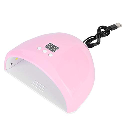 Intelligenter LED-Nageltrockner Nagelhärtender Maschinentrockner Langlebig für Nagelliebhaber für Make-up für Haushalt für Frauen(pink)