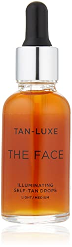Tan Luxe THE FACE Selbstbräuner-Tropfen, Mittel (30 ml), Bräunungstropfen zur Hautpflege für individuelle Gesichtsbräunung, tierversuchsfrei und vegan