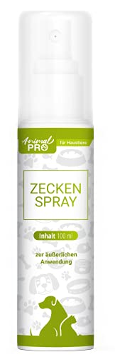 Animal Pro - Zecken Spray - 100 ml/Zeckenschutz für Tiere/Mittel für Hunde & Katzen gegen Zecken
