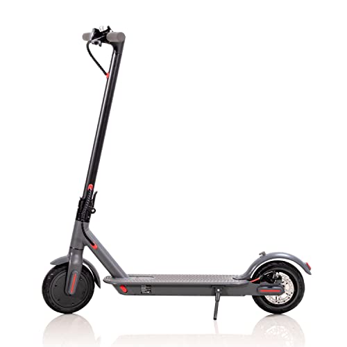 LuvTour Elektroroller mit Appanbindung inkl & LED Display, Faltbarer Electric Scooter Luftfahrtaluminium E-Scooter 7,5 Ah Li-Ion Akku | bis zu 25km Reichweite, 110kg Belastung (Schwarz)