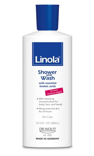 Linola Dusch und Wasch, 1 x 300 ml - für trockene oder zu Neurodermitis neigende Haut
