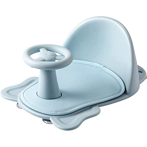 EdirFtra Baby-Badewannensitz mit Saugnapf-Befestigung, Baby-Duschstuhl, Tragbarer Baby-Duschstuhl, Baby-Badewannensitz, Baby-Badewannensitz für 6-18months