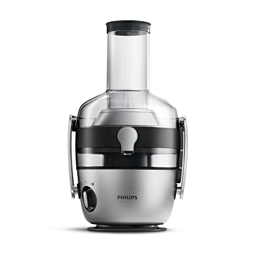 Philips Domestic Appliances Entsafter – 1100W, 2L, NutriU-Rezepte-App, XXL-Einfüllöffnung, QuickClean (HR1921/20), 25 x 43.2 x 29.6 cm, ‎Edelstahl