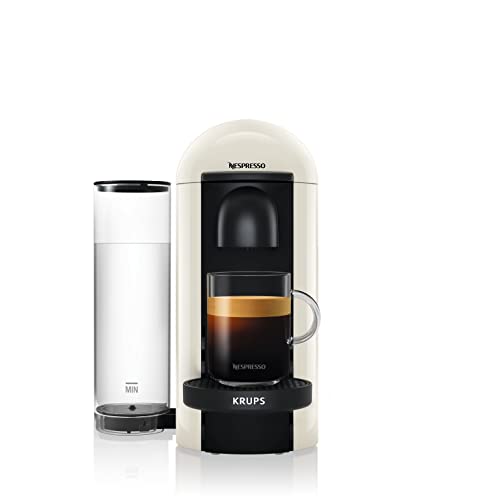 NESPRESSO XN9031 Vertuo Plus Kaffeekapselmaschine | 1,1 L Wassertank | Kapselerkennung durch Barcode | 6 Tassengrößen | Power-Off Funktion | 54% aus recyceltem Kunststoff | Weiß