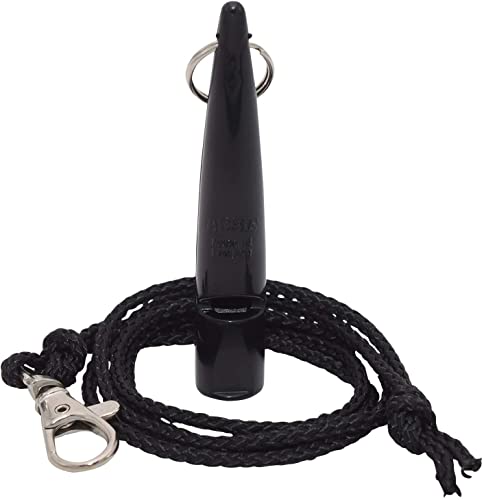 ACME Hundepfeife No. 211,5 + GRATIS Pfeifenband - Für die Hundeausbildung, laut und weitreichend (Black)