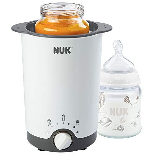 NUK Thermo 3 in 1 Flaschenwärmer, zum einfachen, sicheren und schonenden Erwärmen, Auftauen und Warmhalten, für Gläschen und Flaschen