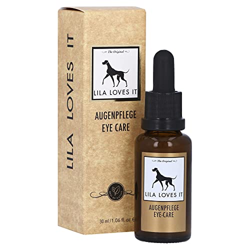 Augenpflege für Hunde – sanfte Reinigung, beruhigt und regeneriert, löst Verkrustungen und Schmutz, spendet Feuchtigkeit, mit Kühleffekt, AUGENPFLEGE von LILA LOVES IT, 30 ml