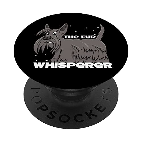 Der Fellflüsterer, Furologe Groomer Zwergschnauzer PopSockets mit austauschbarem PopGrip