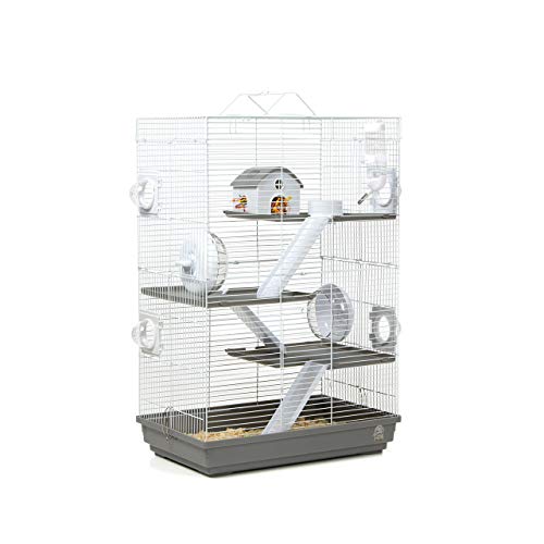 Wagner Cages ® | Hamsterkäfig Lenzkirch Käfig für Hamster mit sehr viel Zubehör, Mehrstöckig
