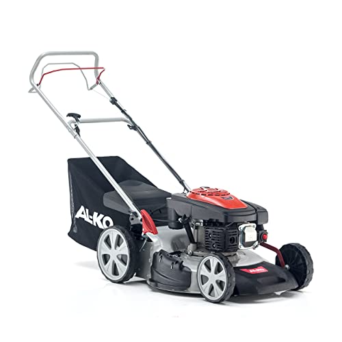 AL-KO Benzin-Rasenmäher Easy 5.10 SP-S (51 cm Schnittbreite, 2.3 kW Motorleistung, zentrale Schnitthöhenverstellung, Robustes Stahlblechgehäuse, mit Hinterrad-Antrieb, für Rasenflächen bis 1800 m²)