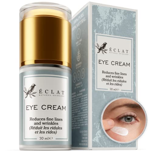 BIO Augencreme - 3x STÄRKERE WIRKUNG VERKAPSELTES VITAMIN E Anti-Aging mit beruhigendem Hafer-Extrakt, HA und Antioxidantien - GMP-Zertifiziert/VON HAUTÄRZTEN EMPFOHLEN