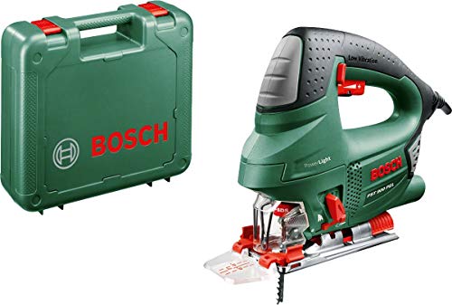 Bosch Home and Garden Stichsäge PST 900 PEL, Grün (620W, Hubzahl bei Leerlauf 500 bis 3100 U/min, in Kunststoffkoffer)