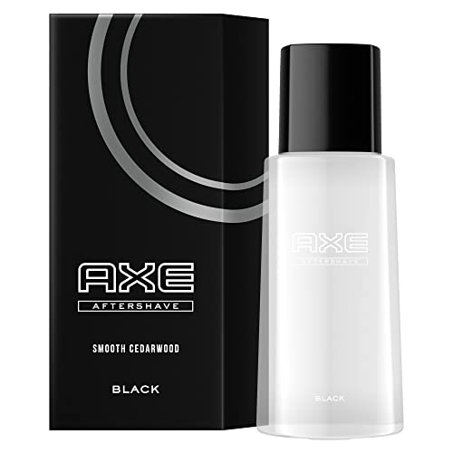 Axe Aftershave Black für gepflegte Haut mit würzig-maskulinem Duft nach Zedernholz und gefrorener Birne 100 ml 1 Stück