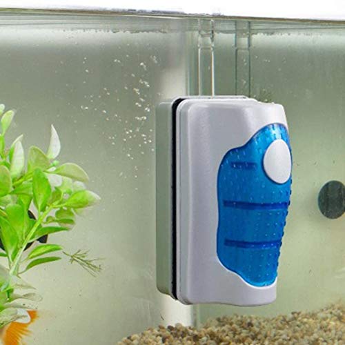 Aquarium Glasreiniger, JRing Magnetischer Aquarium-Glasreiniger, Aquarium Reiniger Algen Schaber Fisch Tank Glas Magnet Pinsel (S)