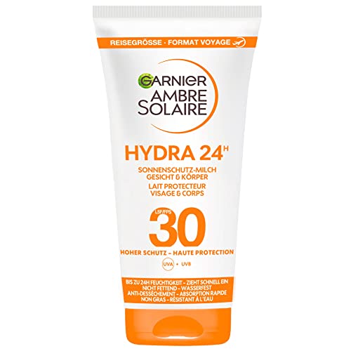 Garnier Sonnencreme, feuchtigkeitsspendende Sonnenschutz Milch, LSF 30, Ambre Solaire, 1 x 50 ml , (1er Pack)