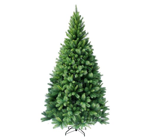 RS Trade 1101 Weihnachtsbaum künstlich 120 cm (Ø ca. 76 cm) - Preis-LEISTUNGSSIEGER - 446 Spitzen, Schnellaufbau Klappsystem, schwer entflammbar, unechter Tannenbaum inkl. Metall Christbaum Ständer