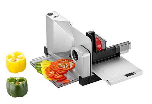 ritter Allesschneider icaro 7, elektrischer Allesschneider mit ECO-Motor, made in Germany, Silbermetallic
