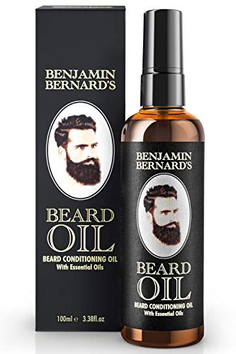 Bartöl - Beard Oil für Männer - Für gesundes Bartwachstum & einen gepflegten Stil - Leicht parfümiert, enthält Jojoba- & Mandelöl - Vegane Bartpflege - 100 ml