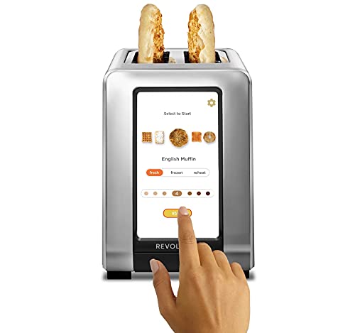 Revolution Cooking R180 Hochgeschwindigkeits-Toaster aus Edelstahl für 2 Scheiben, der einzige Toaster mit InstaGlo™-Technologie