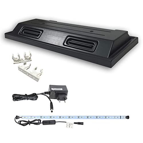ZooPaul Aquarium Terrarium Abdeckung 100x40cm 1x LED Tube Lampe Beleuchtung Deckel