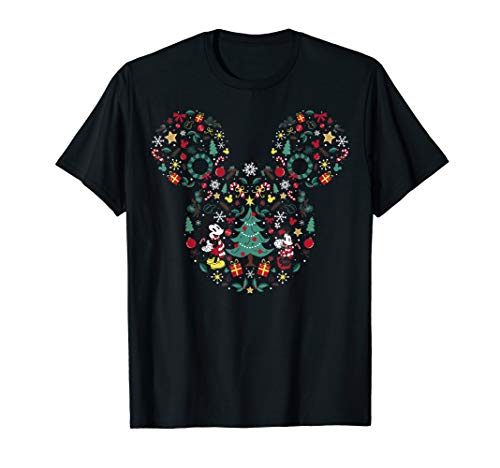 Disney Mickey & Friends Ohren mit Weihnachtssymbole T-Shirt
