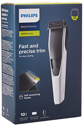 Philips Barttrimmer Serie 3000 mit Lift & Trim-Technologie (Modell BT3206/14)