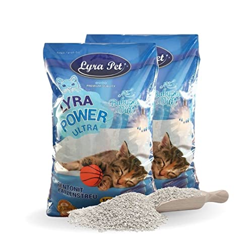 30 Liter LyraPet Cats Power Ultra Excellent Katzenstreu Babypuderduft Klumpstreu