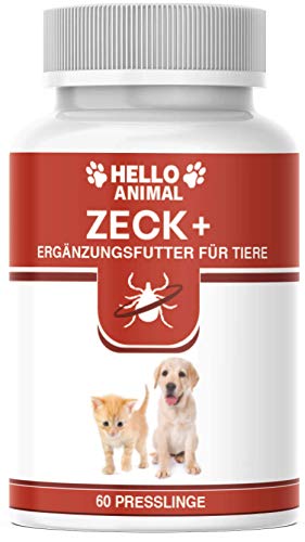 NEU: HelloAnimal® Anti ZECKEN Presslinge für Hunde und Katzen mit Sofortwirkung – natürliche Behandlung für Ihr Haustier – Schutz hochwirksam
