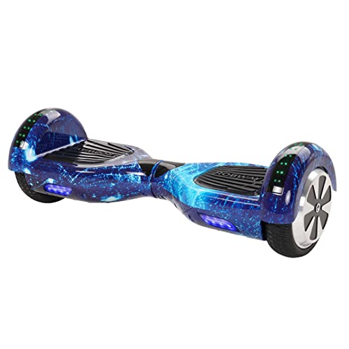 Robway W1 Hoverboard - Das Original - Samsung Marken Akku - Self Balance - 22 Farben - Bluetooth - 𝟮 x 𝟯𝟓𝟬 Watt Motoren - App - Led (Space Blau)