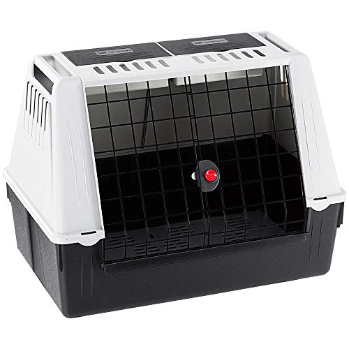 Ferplast Hundebox Auto für mittlere Hunde ATLAS CAR 80, Hundetransportbox, Tiertransportbox, 82 x 51 x 61 cm