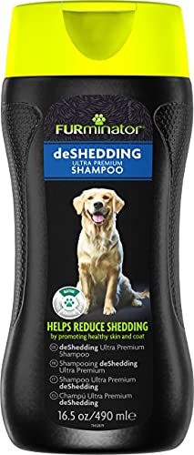 FURminator deShedding Hunde-Shampoo - Premium Shampoo für gesundes Fell, reduziert das Haaren, 490 ml Flasche