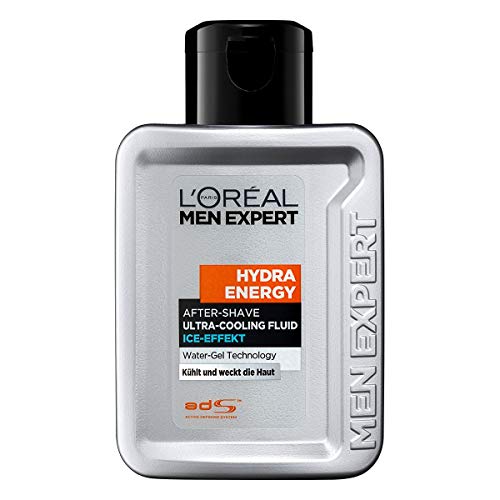 L'Oréal Paris Men Expert After Shave und Gesichtspflege für Männer, Gegen Rasurbrand, Rötungen und Hautirritationen, Hydra Energy, 1 x 100 ml
