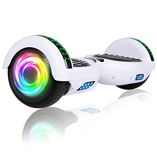 SISIGAD Offroad Hoverboard Kinder Adults mit 6,5' Reifen Leistungsstarke große Batterie Hoverboard Bluetooth-Lautsprechern LED-Licht,