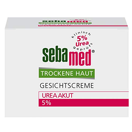 Sebamed Trockene Haut Gesichtscreme Urea Akut 5 Prozent, für Männer und Frauen, lindert spürbar Spannungsgefühl und Rauigkeit und hilft, die Feuchtigkeitsbalance der Haut wieder herzustellen