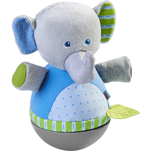 HABA 305824 - Stehauffigur Elefant, Stehauffigur ab 6 Monaten