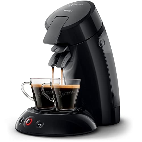 Philips Senseo Original Kaffeepadmaschine mit Crema Plus, 1450 W, 0.7 Liter, 21.3 x 31.5 x 33 cm, Schwarz (HD6553/67)