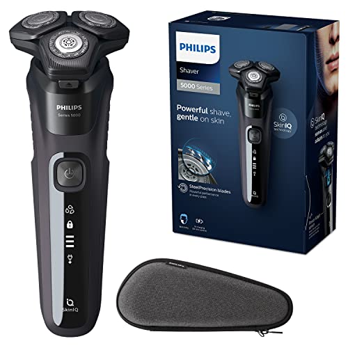 Philips Shaver Series 5000 Elektrischer Nass- und Trockenrasierer mit SkinIQ-Technologie (Modell S5588/30)