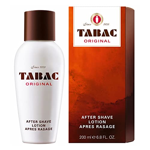 Tabac® Original | After Shave Lotion erfrischende Rasierwasser - erfrischt die von der Rasur beanspruchte Männerhaut - Original Seit 1960 | 200ml Splash