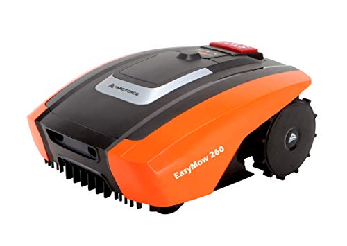 Yard Force Mähroboter EasyMow260 für geeignet für bis zu 260 qm-Selbstfahrender Rasenmäher Roboter, Bedienung und einfach zu bedienen, 30% Steigung 2,0 Ah Lithium-Ionen Akku, 20 V, schwarz/orange