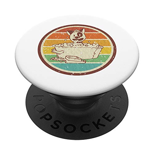 Niedliche Furologist Hundefriseur Geschenke für die Pflege PopSockets PopGrip: Ausziehbarer Sockel und Griff für Handys/Tablets mit Tauschbarem Top