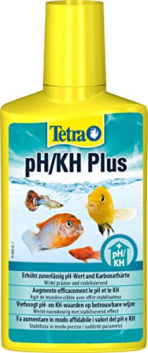 Tetra PH/KH Plus, stabilisiert den pH-Wert und verhindert Säuresturz im Aquarium, für optimale Einstellung der Karbonathärte, 250 ml Flasche
