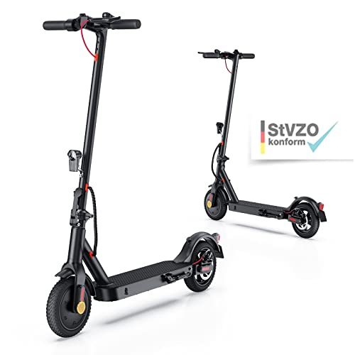 E Scooter mit Straßenzulassung bis 120kg, APP E9 Electric Scooter 350W Motor | Max 30km Reichweite | 20km/h ABE Elektro Scooter 8,5 Zoll Wabenreifen Elektroroller |Faltbarer E Roller für Pendeln…