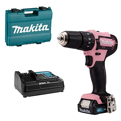 Makita Akku-Schlagbohrschrauber 12V max. in pink / 2,0 Ah, 1 Akku + Ladegerät HP333DSAP Rosa