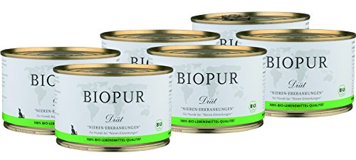 Bio Diät-Hundefutter bei Nieren-Erkrankungen 6x400g